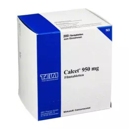 CALCET 950 mg film -gecoate tabletten, 200 st