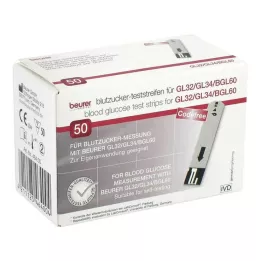 BEURER GL32/GL34/BGL60 bloedglucoseteststrips, 50 stuks