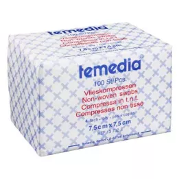 VLIESKOMPRESSEN 7,5x7,5 cm niet-steriel 4-laags, 100 stuks