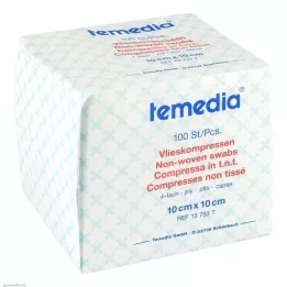 VLIESKOMPRESSEN 10x10 cm niet-steriel 4-laags, 100 stuks