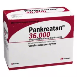 PANKREATAN 36.000 maagsapresistente harde capsules, 200 stuks