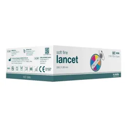 Klinion Soft fijne kleurlancetten 28 G, 110 st