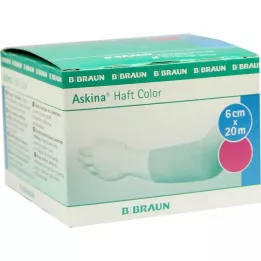 ASKINA pleister kleur 6 cmx20 m roze, 1 st