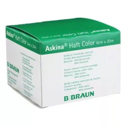 ASKINA pleister kleur 6 cmx20 m geel, 1 st