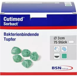 CUTIMED Sorbact-wattenstaafjes ter grootte van een walnoot, 75 stuks