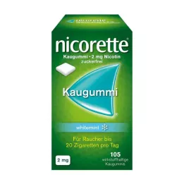 NICORETTE Kauwgom 2 mg whitemint, 105 stuks