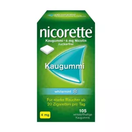 NICORETTE Kauwgom 4 mg whitemint, 105 stuks