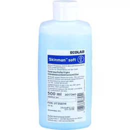 SKINMAN zachte handdesinfectie dispenser fles, 500 ml