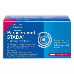 PARACETAMOL STADA 1000 mg zetpillen, 10 stuks