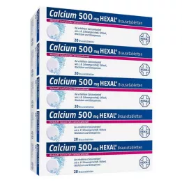 CALCIUM 500 HEXAL bruistabletten, 100 stuks