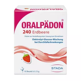 ORALPÄDON 240 Aardbeien Btl. Poeder, 10 st