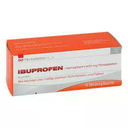 IBUPROFEN Hemopharm 400 mg filmomhulde tabletten, 50 stuks