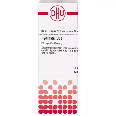 HYDRASTIS C 30 Verdunning, 20 ml HYDRASTIS C 30 Verdunning, 20 ml