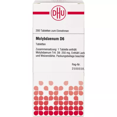 MOLYBDAENUM D 6 tabletten, 200 st