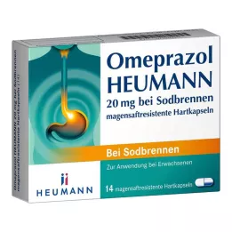 OMEPRAZOL Heumann 20 mg b.Sodbr.maagzuurresistente harde capsules, 14 stuks