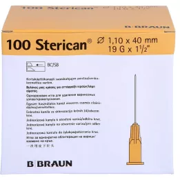 STERICAN Canules 19 Gx1 1/2 1.1x40 mm SB, 100 stuks