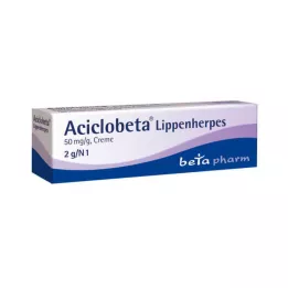 ACICLOBETA Koortslipcrème, 2 g
