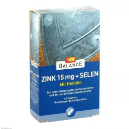 GEHE BALANCE Zink 15 mg + selenium capsules, 60 st