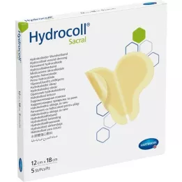 HYDROCOLL Sacral Wound Association 12x18 cm, 5 st