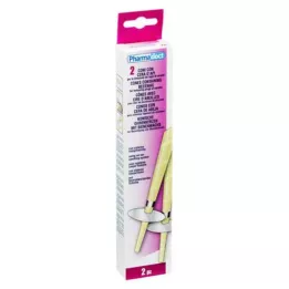 OHRENKERZEN conisch met bijenwas, 2 st