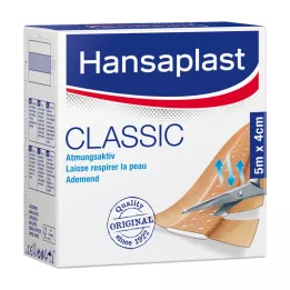 HANSAPLAST Klassieke pleister 4 cmx5 m, 1 stuk