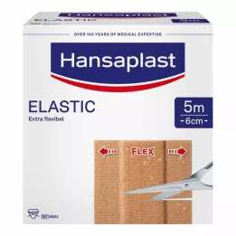 HANSAPLAST Elastische pleister 6 cmx5 m, 1 st