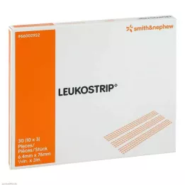 LEUKOSTRIP Wondsluitingsstrips 6,4x76 mm, 10X3 st