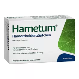HAMETUM Aambeienzetpillen, 25 stuks