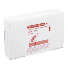 Vingerpleister 2x12 cm elastisch, 50 stuks