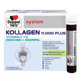 DOPPELHERZ Collageen 11.000 Plus systeem ampullen, 30X25 ml