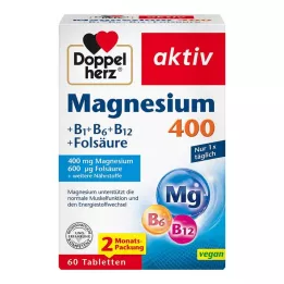 DOPPELHERZ Magnesium 400 mg tabletten, 60 stuks