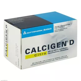 CALCIGEN D Citro 600 mg/400 I.E. kauwtabletten, 120 stuks