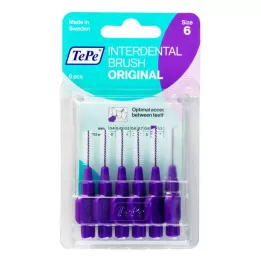 TEPE Interdentale borstel Origineel 1,1 mm ISO 6 paars, 6 stuks