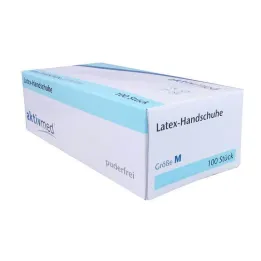 Latexhandschoenen eenmaal poedervrij M, 100 st