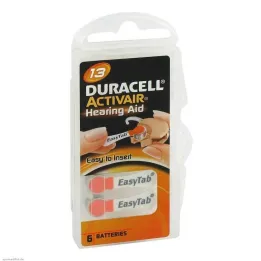 Batterijen voor hoortoestellen Duracell 13, 6 st
