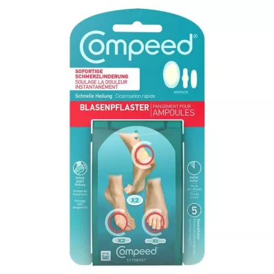 COMPEED Blaarpleistermixverpakking, 5 stuks COMPEED Blaarpleistermixverpakking, 5 stuks