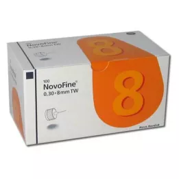 NOVOFINE 8 canules 0,30x8 mm 30 G dunwandig, 100 stuks