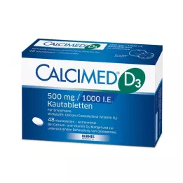 CALCIMED D3 500 mg/1000 I.E. kauwtabletten, 48 stuks