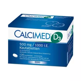 CALCIMED D3 500 mg/1000 I.E. kauwtabletten, 120 stuks
