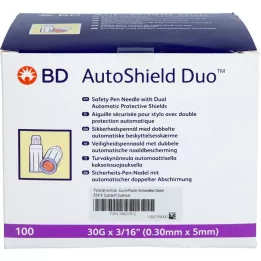 BD AUTOSHIELD Duo Safety Pennaalden 5 mm, 100 stuks