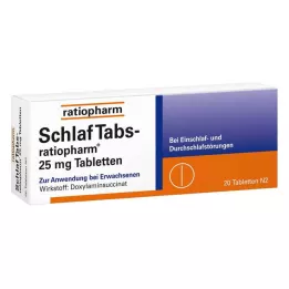 SCHLAF TABS-ratiopharm 25 mg tabletten, 20 stuks