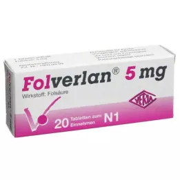 FOLVERLAN 5 mg tabletten, 20 stuks