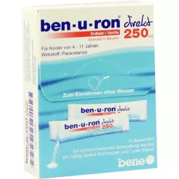 BEN-U-RON direct 250 mg granulaat aardbei/vanille, 10 stuks