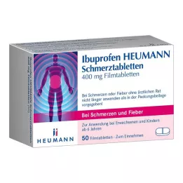 IBUPROFEN Heumann Pijntabletten 400 mg, 50 stuks
