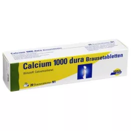 CALCIUM 1000 dura bruistabletten, 20 stuks
