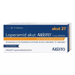 LOPERAMID akut Aristo 2 mg tabletten, 10 stuks