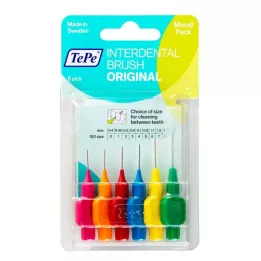 TEPE Interdentale borstels Original gemengd, 6 stuks