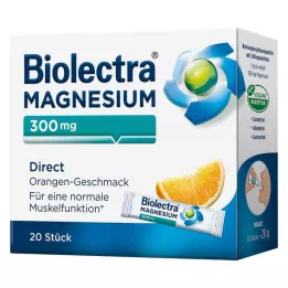 BIOLECTRA Magnesium 300 mg Direct Orange Sticks, 20 stuks