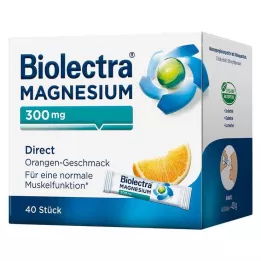 BIOLECTRA Magnesium 300 mg Direct Orange Sticks, 40 stuks