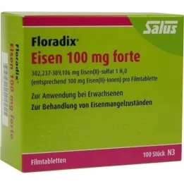 FLORADIX Iron 100 mg forte film -gecoate tabletten, 100 st